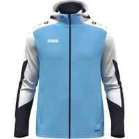 Jako Kinder Kapuzenjacke Dynamic skyblue/weiß/marine, 164