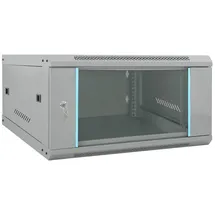 vidaXL Netzwerkschrank mit Speicher Grau 60 x 60 x 35 cm Stahl