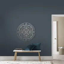 Art for the home Wandbild ART FOR THE HOME "Mandala Rund", silber (farbe bild(er): silber), B:80cm H:80cm T:1,2cm Ø:1,2cm, Metall, Bilder, Luxus Metal Art Wanddeko