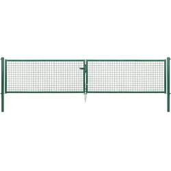 Gust. Alberts GmbH & Co. KG Gartentor zweiflügelig grün RAL 6005, 4.000 mm x 750 mm
