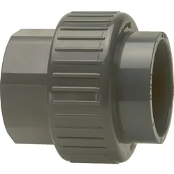 PVC-U Klebefitting Rohrverschraubung (Muffe x IG) (Ausführung: Gewinde: DN 25 (1''). Größe: 32 mm)