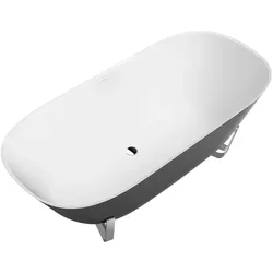 Villeroy & Boch Badewanne „Antheus“ freistehend oval 175 × 80 cm, Mittelablauf