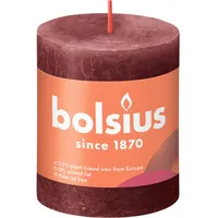 Bolsius Rustik Stumpenkerze 8 x 6.8 cm samtrot