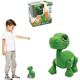 Lexibook Power Mini - Mein kleiner Roboterdinosaurier - Roboterdinosaurier mit Geräuschen, Musik, Lichteffekten, Sprachwiederholung und Klangreaktion, Spielzeug für Jungen und Mädchen - ROB02DINO