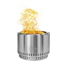 herqs Feuerschale Ø 68 cm Edelstahl Silber