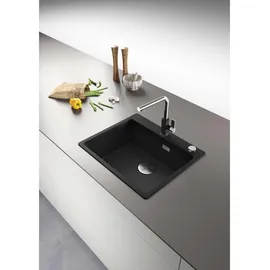 Franke Maris MRG 610-54 links Einbauspüle onyx Handbetätigung 590 x 500 mm