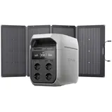 Ecoflow ECOFLOW DELTA 3 Plus Powerstation 1 024 Wh mit 220 W Solarpanel Powerstation, 1 000 W Solareingang, Solargenerator für Notstrom, Outdoor & Wohnmobil