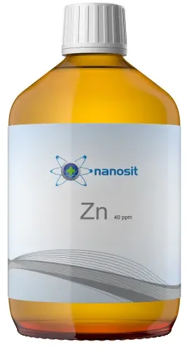 nanosit kolloidales Zink 40 ppm, 500 ml