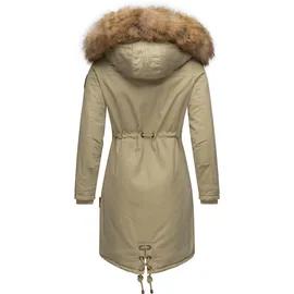 Navahoo Damen Winter Jacke Warmer Winterparka mit Kapuze Rosinchen Pebble Grey Gr. XS - XS