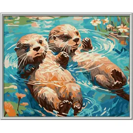 Schipper Otterpärchen Malen nach Zahlen 24 St. 24 x 30 cm
