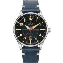 Avi-8  Uhr AV-4094-02  in Silbern, Einheitsgrösse