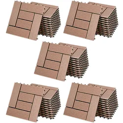 Casaria WPC Fliesen 55x Mosaik Terrakotta