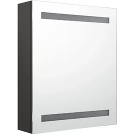 vidaXL LED-Bad-Spiegelschrank 50 cm anthrazit