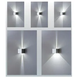 Zafferano Cubetto Wandleuchte LED quadratisch IP54 dimmbar weiß