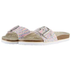 TOM TAILOR Damen Flache Sandalen mit Flechtmuster, rosa, Gemustert, Gr. 36