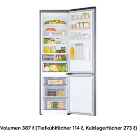 Samsung RB38C607AS9 RB7300 Kühl-Gefrierkombination (387 l, 2030 mm hoch, Silber)