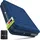 Juskys Luftmatratze Sapri L Blau - 2 Personen Luftbett selbstaufblasend - integrierter Pumpe