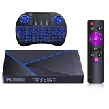 Android 12.0 TV Box, H96 MAX V56 8GB RAM 64GB ROM Rockchip RK3566 2.4G/5G Dual Wifi H.265 8K Ultra HD Mediaplayer mit i8 Tastatur