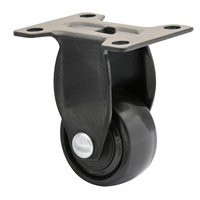 WAGNER Design - 3C Bockrolle/Möbelrolle soft - Durchmesser Ø 25 mm, schwarz, Tragkraft 12 kg - 01242701