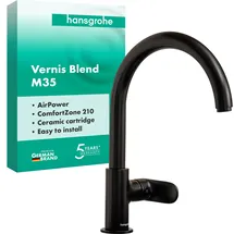 Hansgrohe Vernis Blend M35 mattschwarz 71870670
