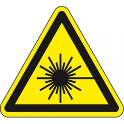 Dreifke® Warnschild Warnung vor Laserstrahl, ASR/ISO, Recycling-Verbundplatte, SL 200mm