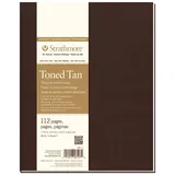 Strathmore Tagebuch, 481-7 Journal, Notizbuch von Strathmore, weicher Einband, 19,7 cm x 24,8 cm, hellbraun, 56 Blatt
