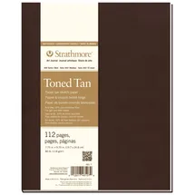 Strathmore Tagebuch, 481-7 Journal, Notizbuch von Strathmore, weicher Einband, 19,7 cm x 24,8 cm, hellbraun, 56 Blatt