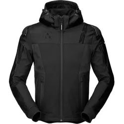 Spidi Warrior Motorrad Hoodie, schwarz, Größe L für Männer