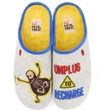 HOT POTATOES Herren Bray Hausschuh, grau, 47 EU