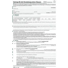 RNK RNK-Verlag 545/10 Mietverträge für Häuser, 10 St.