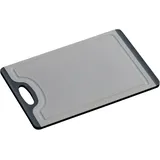 KESPER | Schneidebrett, Material: Kunststoff (PP/TPE), Maße: 23,5 x 14 x 0,75 cm, Farbe: Grau/Schwarz | 30882
