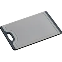 KESPER | Schneidebrett, Material: Kunststoff (PP/TPE), Maße: 23,5 x 14 x 0,75 cm, Farbe: Grau/Schwarz | 30882