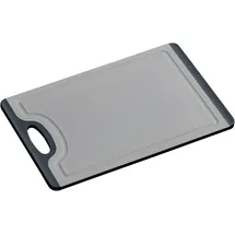 KESPER | Schneidebrett, Material: Kunststoff (PP/TPE), Maße: 23,5 x 14 x 0,75 cm, Farbe: Grau/Schwarz | 30882