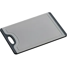 KESPER | Schneidebrett, Material: Kunststoff (PP/TPE), Maße: 23,5 x 14 x 0,75 cm, Farbe: Grau/Schwarz | 30882