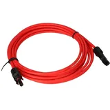 Verlängerungskabel 6mm2 kompatibel mit MC4 Solarkabel - 5m rot 0% MwSt nach §12 Abs. 3 UstG