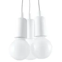 Sollux Lighting Hängeleuchte DIEGO 3 weiß
