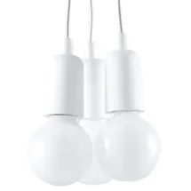 Sollux Lighting Hängeleuchte DIEGO 3 weiß