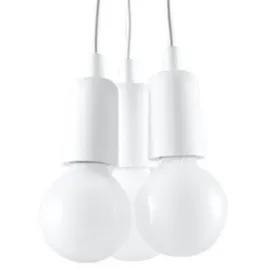 Sollux Lighting Hängeleuchte DIEGO 3 weiß