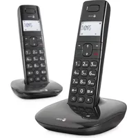 Doro Comfort 1010 Duo Black, Telefon, Schwarz