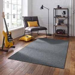Kurzflor-Teppich Joy Flachgewebe Schlingenteppich