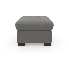 sit&more Hocker SIT & MORE "Luxor", grau, B:60cm H:41cm T:60cm, Luxus-Microfaser ALTARA NUBUCK (100% Polyester);Soft clean (98% Polyester, 2% Polyamid);Struktur fein (100% Polyester), Hocker, Polsterhocker, auch erhältlich in dem besonders leicht mit Wasser zu