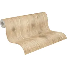 A.S. Création Best of Wood`n Stone Vliestapete 10 m x 0,53 m 300 g Beige/Braun 300434