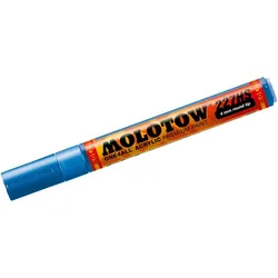 MOLOTOW Permanentmarker One4All 227 HS nachfüllbar 4mm metallic blau Packung mit 6 Stück