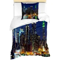 ABAKUHAUS New York Bettbezug Set für Einzelbetten, NYC Midtown