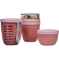 Mepal Ellipse 3-teilig rosa 0,5 l + 0,2 l + 0,6 l