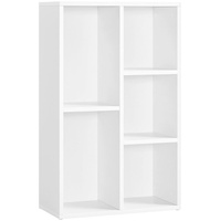 VASAGLE Bücherregal weiß 50,0 x 24,0 x 80,0 cm