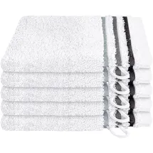 SCHIESSER Skyline Color Waschhandschuh 16 x 22 cm weiß 5 St.
