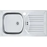 Franke Eurostar ETN 614-78 Nova - 101.0641.158 Edelstahlspüle Ungebürstet - Silber