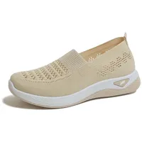 Orthopädische Walkingschuhe Damen Ergonomische Sportschuhe Mit Fußbett Bequeme Gesundheitsschuhe Für Alltag Wandern Büro Atmungsaktiv Schmerzfrei Flexibel Sommerschuhe Sneaker Leicht Barfussschuhe - 40 EU