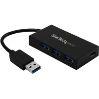 Startech StarTech.com 4 Port USB 3.0 Hub - USB-A zu 3x USB-A und 1x USB-C - Schwarz
